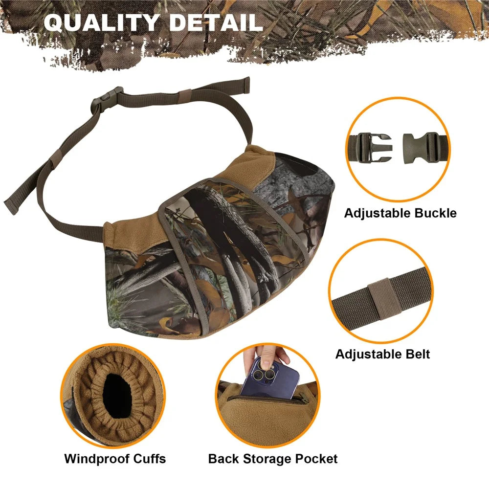 850908 47x27cm Camouflage Hand Muff with Clear Window for Winter Hunting - 2