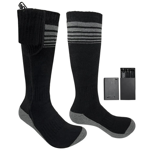 850230 Built-In Heating Sheet Winter Outdoor Electric Heated Socks with Empty Battery Box - 1