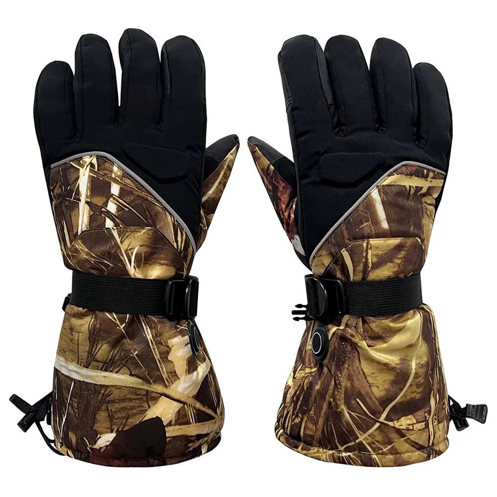 1 Pair Portable Electric Heated Gloves Winter Thermal Touchscreen Function Hand Warmer - Style B - 2