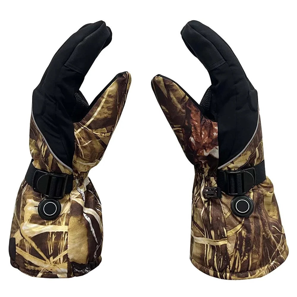 1 Pair Portable Electric Heated Gloves Winter Thermal Touchscreen Function Hand Warmer - Style B - 4