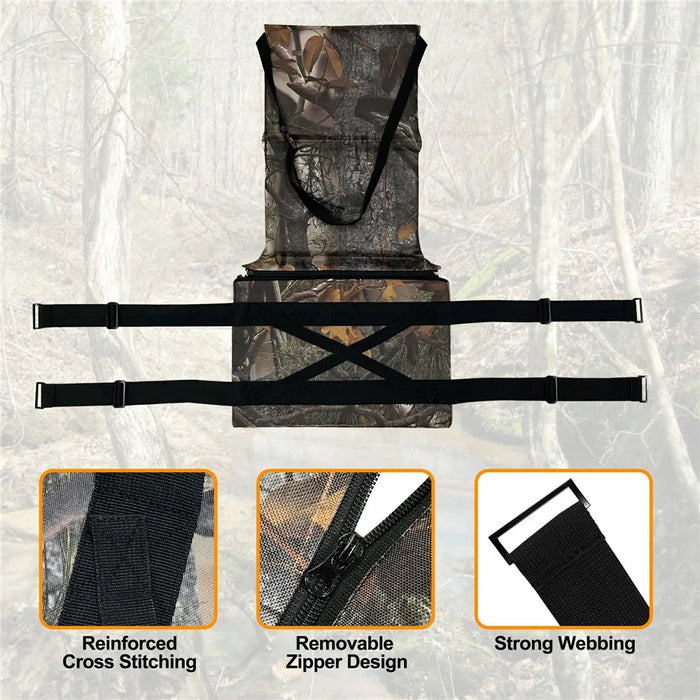 46x31x59cm Waterproof Tree Stand Chair Cushion for Outdoor Mountaineering Climbing - New Leaf Camouflage - 5