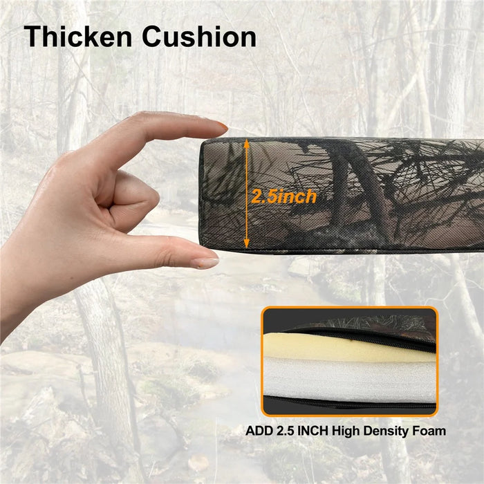 46x31x59cm Waterproof Tree Stand Chair Cushion for Outdoor Mountaineering Climbing - New Leaf Camouflage - 6