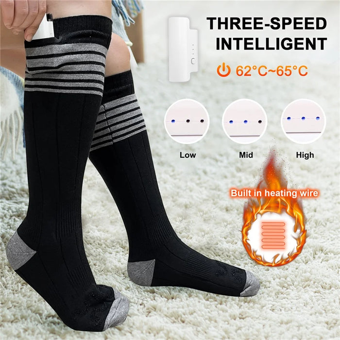 849201 Outdoor Sports Thermal Insulated Socks Winter Electric Heating Socks, with Empty Battery Box - 4