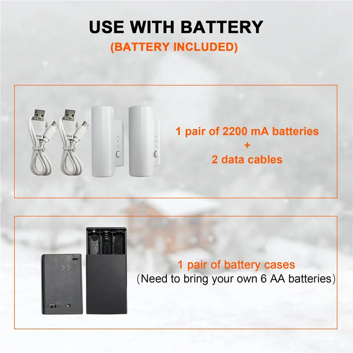 849201 Outdoor Sports Thermal Insulated Socks Winter Electric Heating Socks, with Empty Battery Box - 5