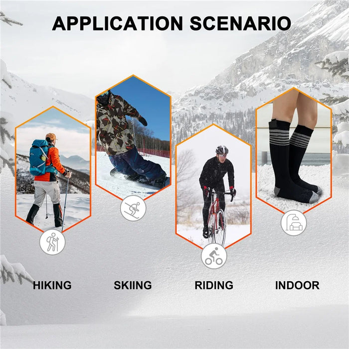 849201 Outdoor Sports Thermal Insulated Socks Winter Electric Heating Socks, with Empty Battery Box - 6
