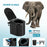 Portable Toilet for Camping Travel Toilet Commode Bucket with 12Pcs Garbage Bag  - Black - 3