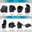 Portable Toilet for Camping Travel Toilet Commode Bucket with 12Pcs Garbage Bag  - Black - 6