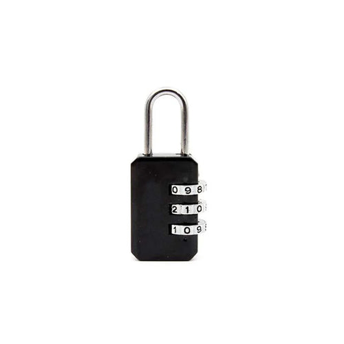 Mini Anti-theft Lock Zinc Alloy Multifunctional Code Lock Travel Suitcase Luggage Wardrobe Padlock - Black - 1