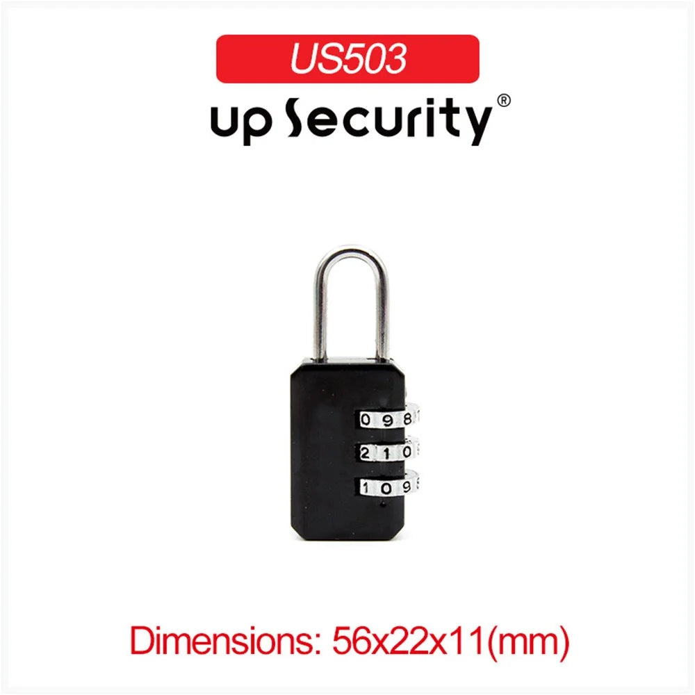 Mini Anti-theft Lock Zinc Alloy Multifunctional Code Lock Travel Suitcase Luggage Wardrobe Padlock - Black - 2