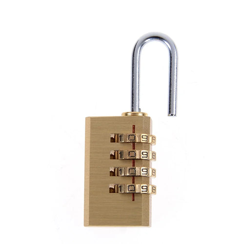 Brass Mini Bag 4-wheel Code Lock - 1