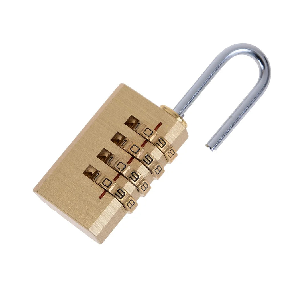 Brass Mini Bag 4-wheel Code Lock - 2