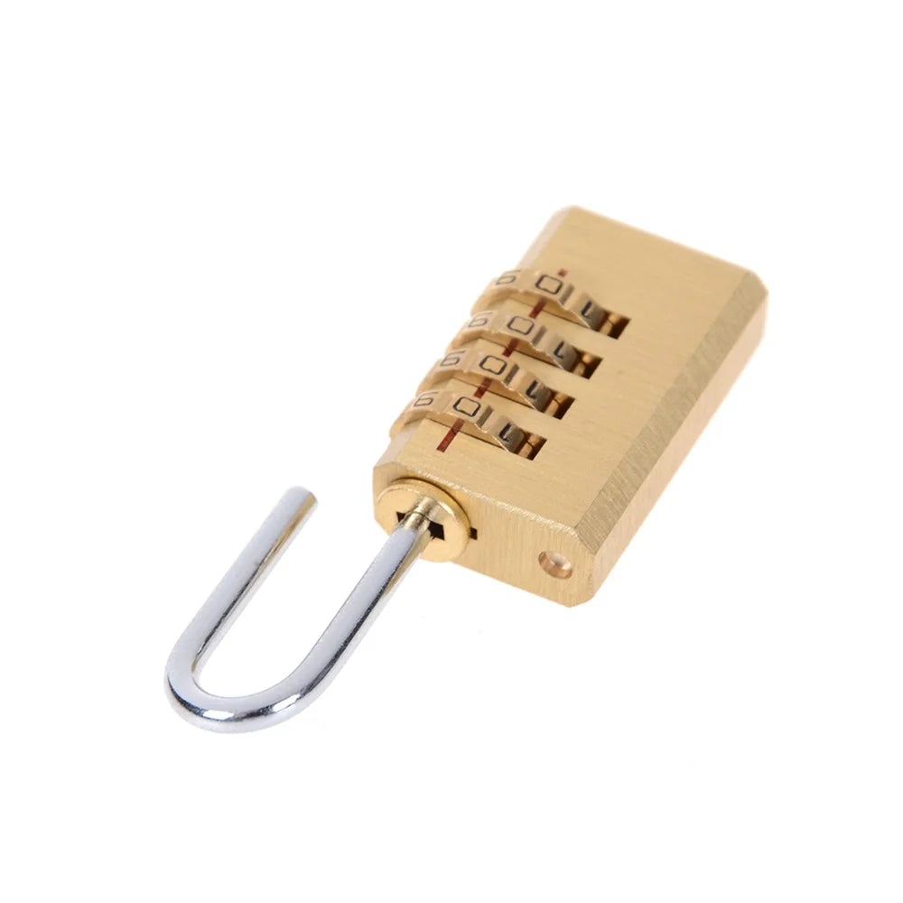 Brass Mini Bag 4-wheel Code Lock - 3