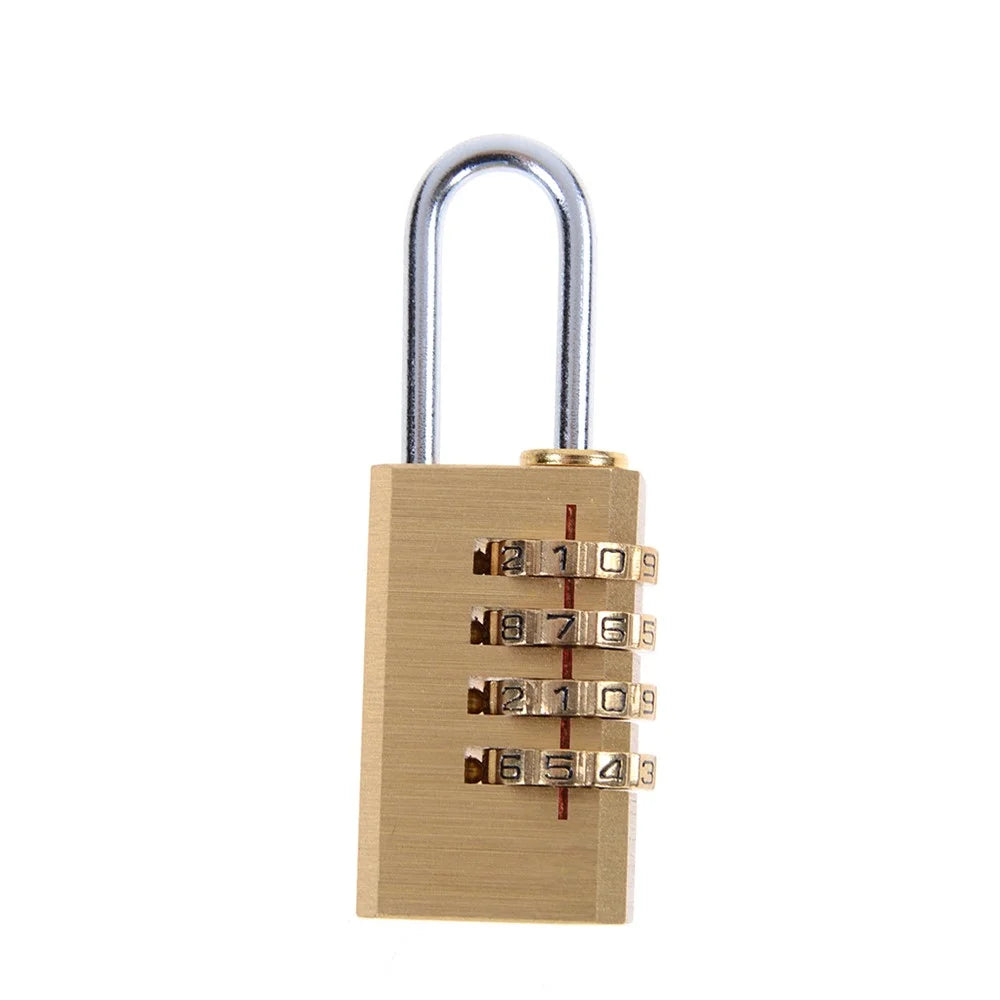 Brass Mini Bag 4-wheel Code Lock - 4