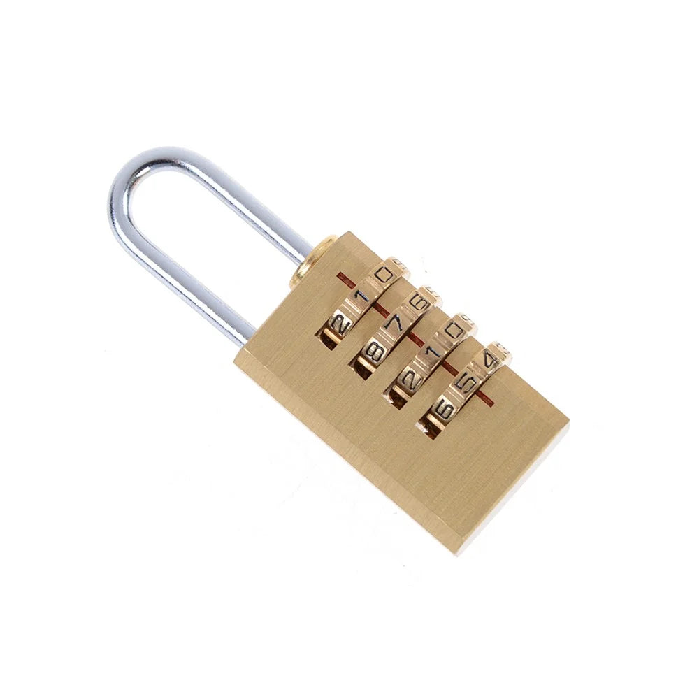 Brass Mini Bag 4-wheel Code Lock - 5
