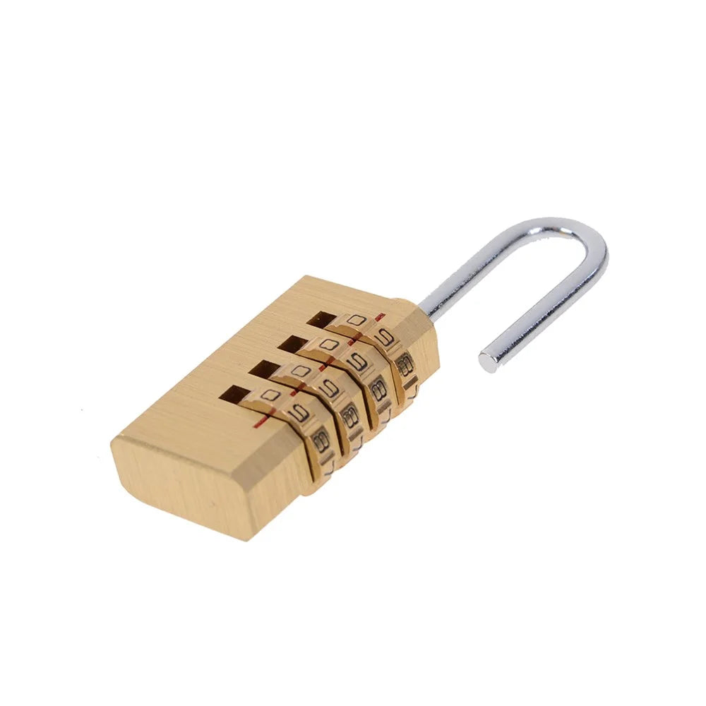 Brass Mini Bag 4-wheel Code Lock - 6