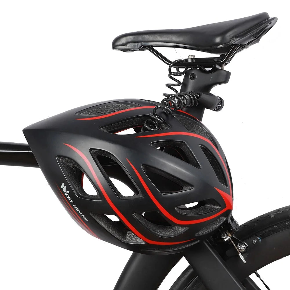 WEST BIKING Bike Lock Bike Locks Cable Bicycle Lock Anti-theft Mini Code Lock - 7