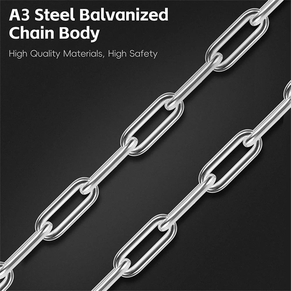 WEST BIKING 0705114B0000 Bicycle Steel Chain Lock 70cm Anti-Theft MTB Electric Bike Lock - 4