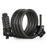 WEST BIKING 0705108B0000 Cartoon Fish Head 1.2m 5-Digit Combination Lock Anti-Theft Steel Cable Bike Lock - 2