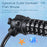 WEST BIKING 0705108B0000 Cartoon Fish Head 1.2m 5-Digit Combination Lock Anti-Theft Steel Cable Bike Lock - 4