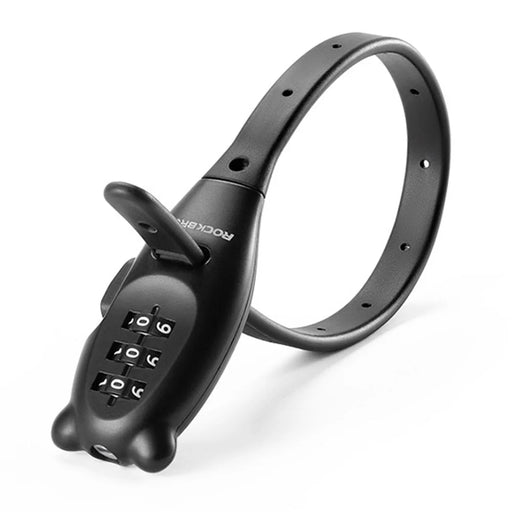 ROCKBROS 32180001001 31cm Anti Theft Cable Tie Lock for Motorcycle 3 Digits Password Portable Bike Lock - 1