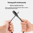 ROCKBROS 32180001002 54cm Anti Theft Cable Tie Lock for Motorcycle 3 Digits Password Portable Bike Lock - 4