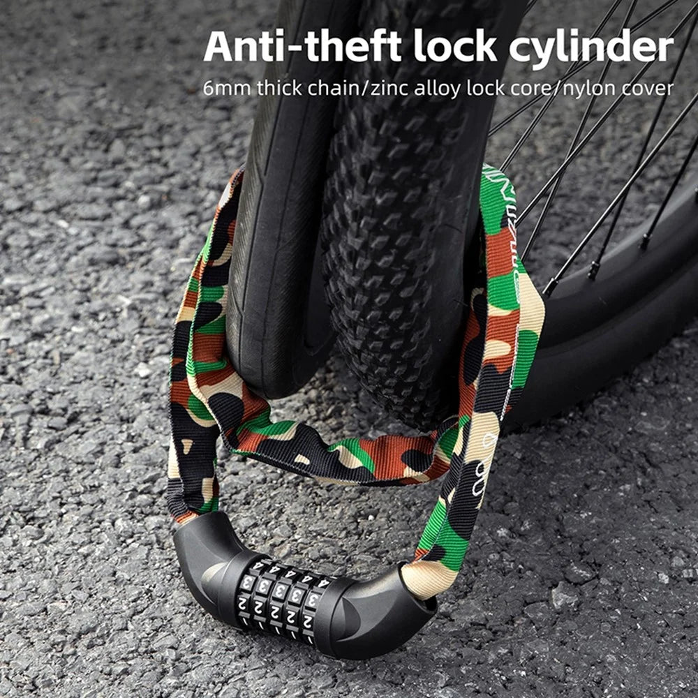 WEST BIKING YP0705119 100cm Anti Theft Chain Lock Extended Bike Lock Security Lock for Bicycle  /  Electric Bike  /  Scooter - 3