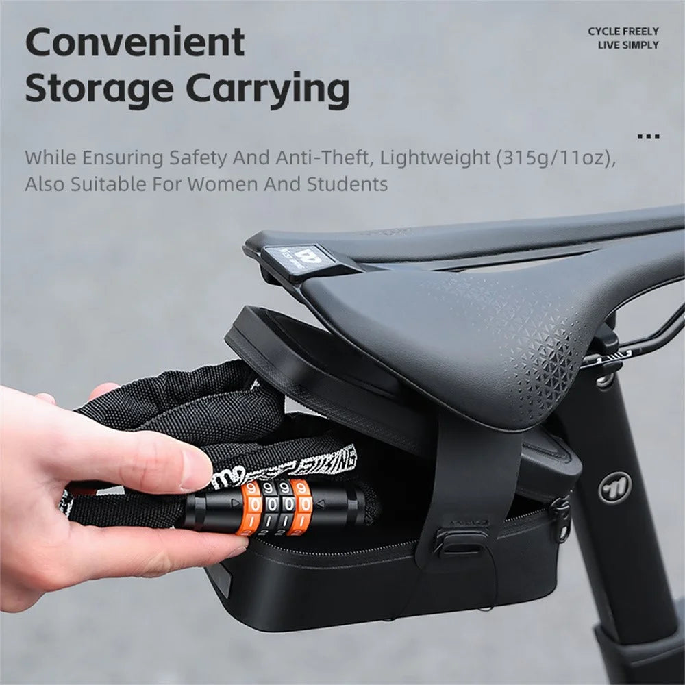 WEST BIKING YP0705118 Bike Steel Chain Lock 4-Digit Password Bicycle Motorcycle E-Bike Anti-Theft Lock - 5