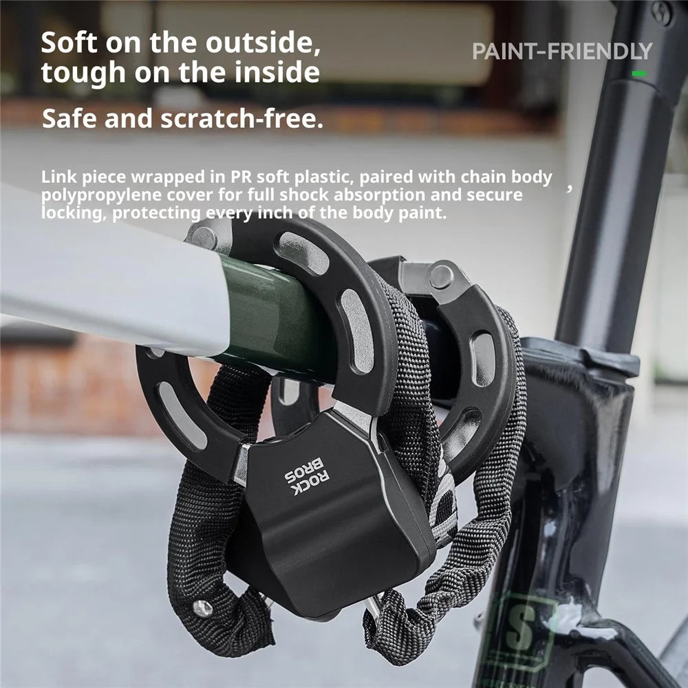 ROCKBROS Bike Lock Chain Lock for Electric Scooter  /  Balance Bike  /  Mountain Road Bicycle Anti-Theft Security - 3