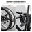 WEST BIKING 0.9m Bicycle Chain Lock High Security Anti-Theft Metal Lock with Keys for Motorcycle E-Bike - Black - 4