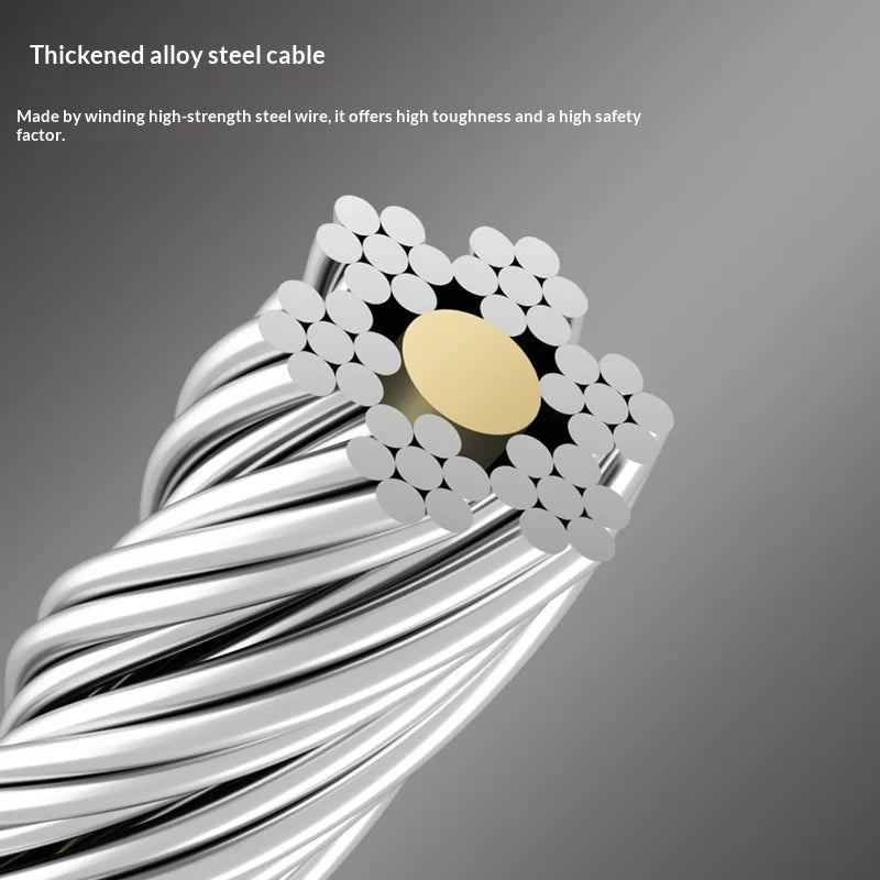 WEST BIKING YP0705132 1m 4-Digit Combination Cable Lock Anti-Theft Steel Wire for Bike Cycling - Black - 3