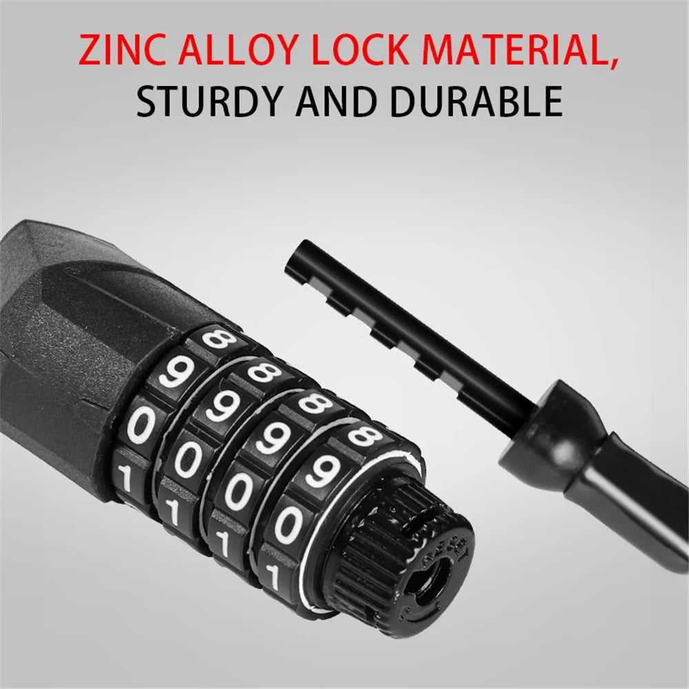 WEST BIKING YP0705063 Portable Helmet Lock 4 Digit Password Mini Anti-theft Bicycle Lock - 5