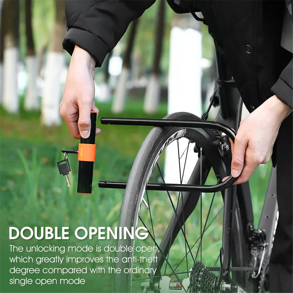 WEST BIKING YP0705073 Bike U Lock Water Resistant Bicycle Lock with Security Cable/Mounting Bracket/Keys for Bicycle Motorcycle - 3