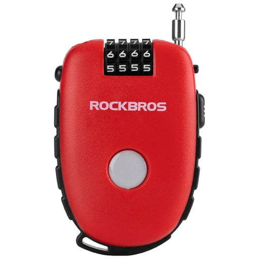 ROCKBROS 32420981001 Telescopic Chain Bicycle Code Lock Anti-theft Steel Wire Bike Lock Helmet Backpack Password Lock - 1