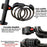 LG7101 125cm Bicycle Steel Cable 5 Digit Password Lock MTB Bike Scooter Anti-theft Combination Code Lock - 4