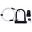 U1 Bike Lock Set Silicone+Manganese Steel Bike U Lock with Security Cable, Keys and Mounting Bracket for Road Mountain Bike - 1