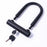 U1 Bike Lock Set Silicone+Manganese Steel Bike U Lock with Security Cable, Keys and Mounting Bracket for Road Mountain Bike - 6