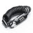 ROCKBROS PL3002 Spring Cord Motorcycle Helmet Bicycle Code Lock Anti-theft Steel Wire Password Lock - Black - 1