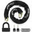 WEST BIKING YP0705092 Anti-Theft Bicycle Lock Bike Motorcycle Alloy Steel Chain + U-shape Lock - Black - 1
