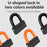 WEST BIKING YP0705092 Anti-Theft Bicycle Lock Bike Motorcycle Alloy Steel Chain + U-shape Lock - Black - 7