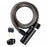 ROCKBROS 511 Steel Cable Bicycle Lock Anti-Theft MTB Road Bike Loop Lock Portable Riding Lock for E-Bike, Glass Door - Black - 1