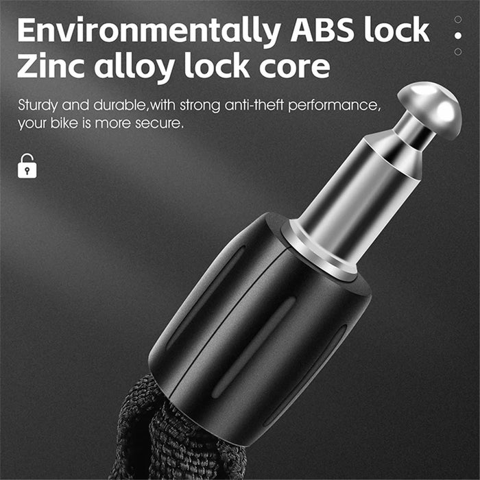 WEST BIKING YP0705097 Bike Chain Lock Anti Theft Bicycle Security Chain Lock - Black - 3