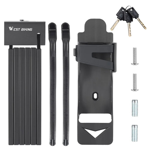 WEST BIKING YP0705096 Folding Bike Combination Lock Anti Theft Bicycle Lock ART Certified - 1