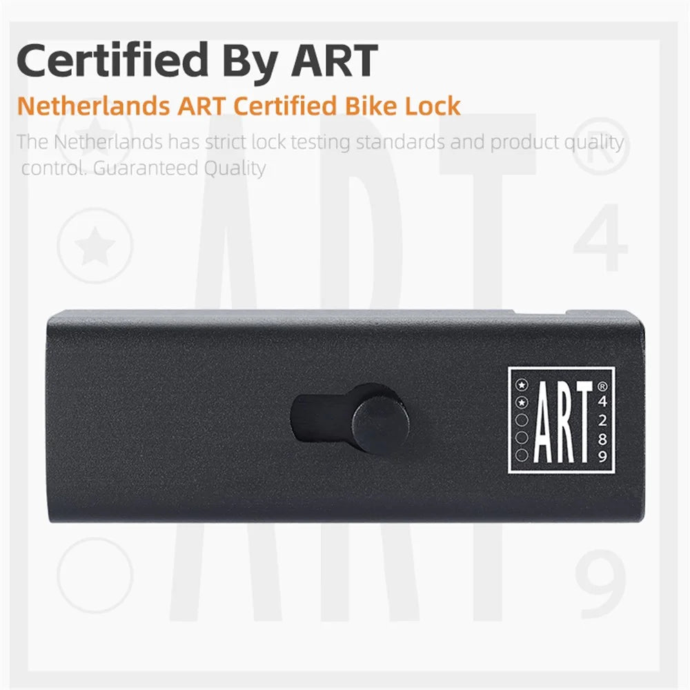 WEST BIKING YP0705096 Folding Bike Combination Lock Anti Theft Bicycle Lock ART Certified - 2