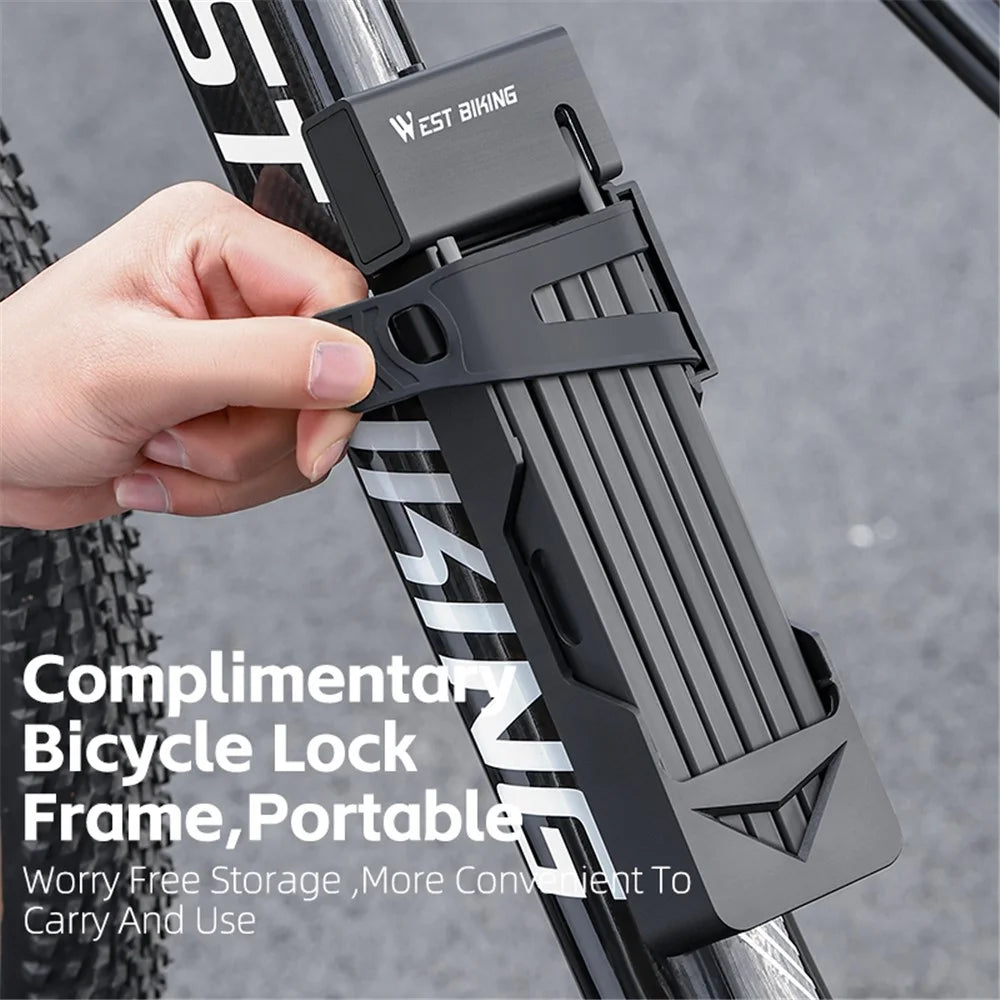 WEST BIKING YP0705096 Folding Bike Combination Lock Anti Theft Bicycle Lock ART Certified - 7