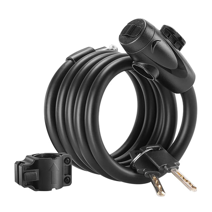 WEST BIKING YP0705099 1.2m Bicycle Lock Anti-freeze Steel Cable Anti-Theft Lock - 2