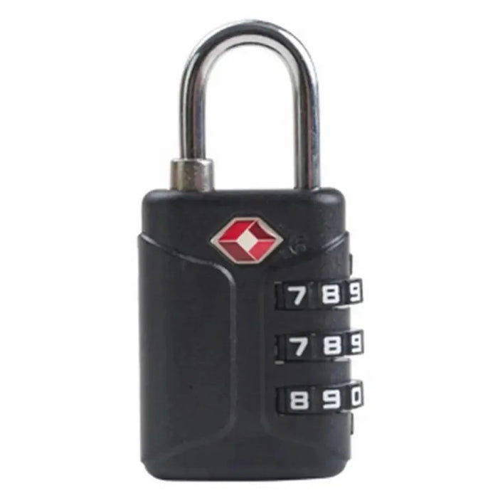 01ST TSA Approved Luggage Locks Zinc Alloy 3-Digit Resettable Security Combination Padlocks - Black - 1
