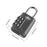01ST TSA Approved Luggage Locks Zinc Alloy 3-Digit Resettable Security Combination Padlocks - Black - 5
