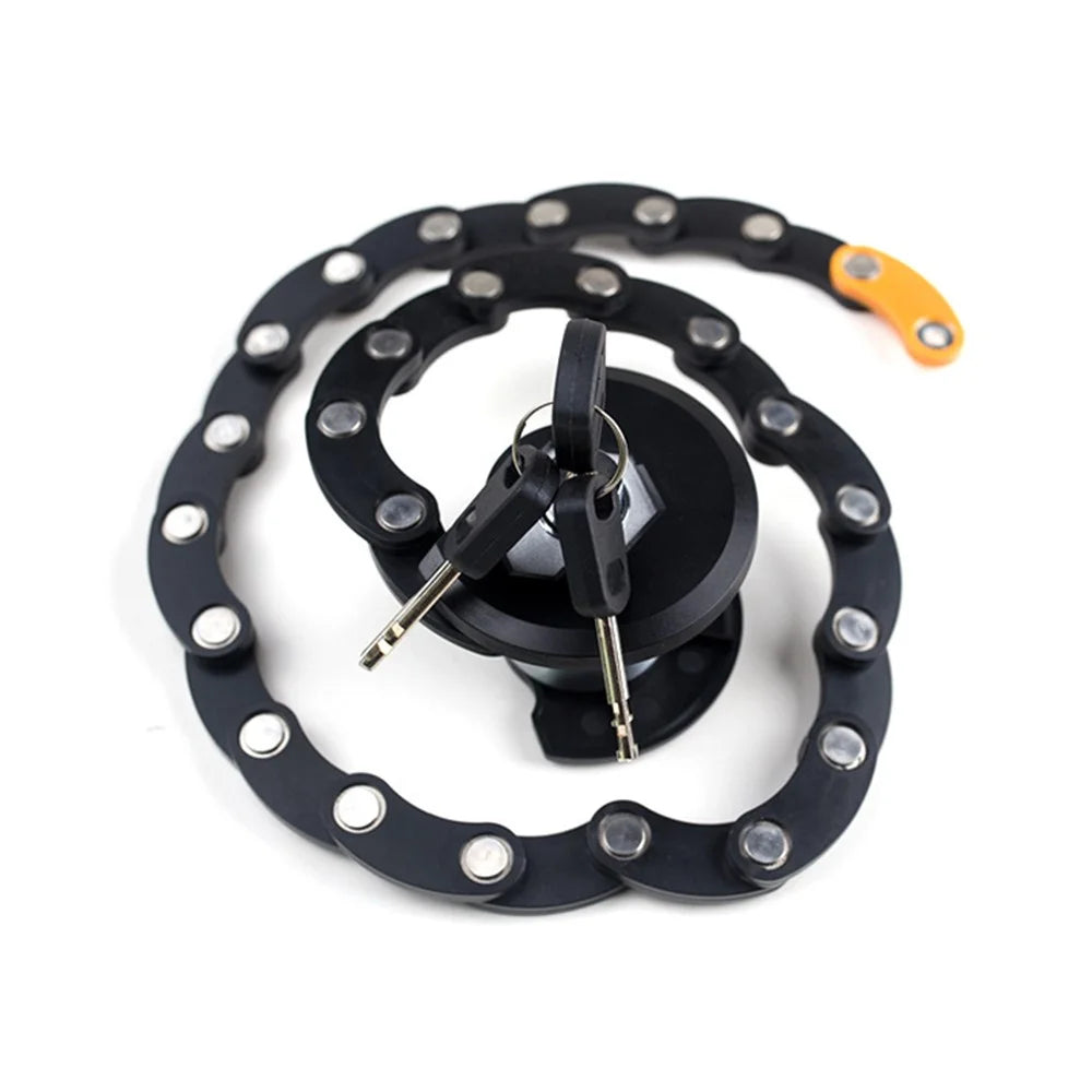 BCL2 Foldable Bike Lock Electric Bicycle Lock Anti-theft Mini Tower Lock - Black - 4