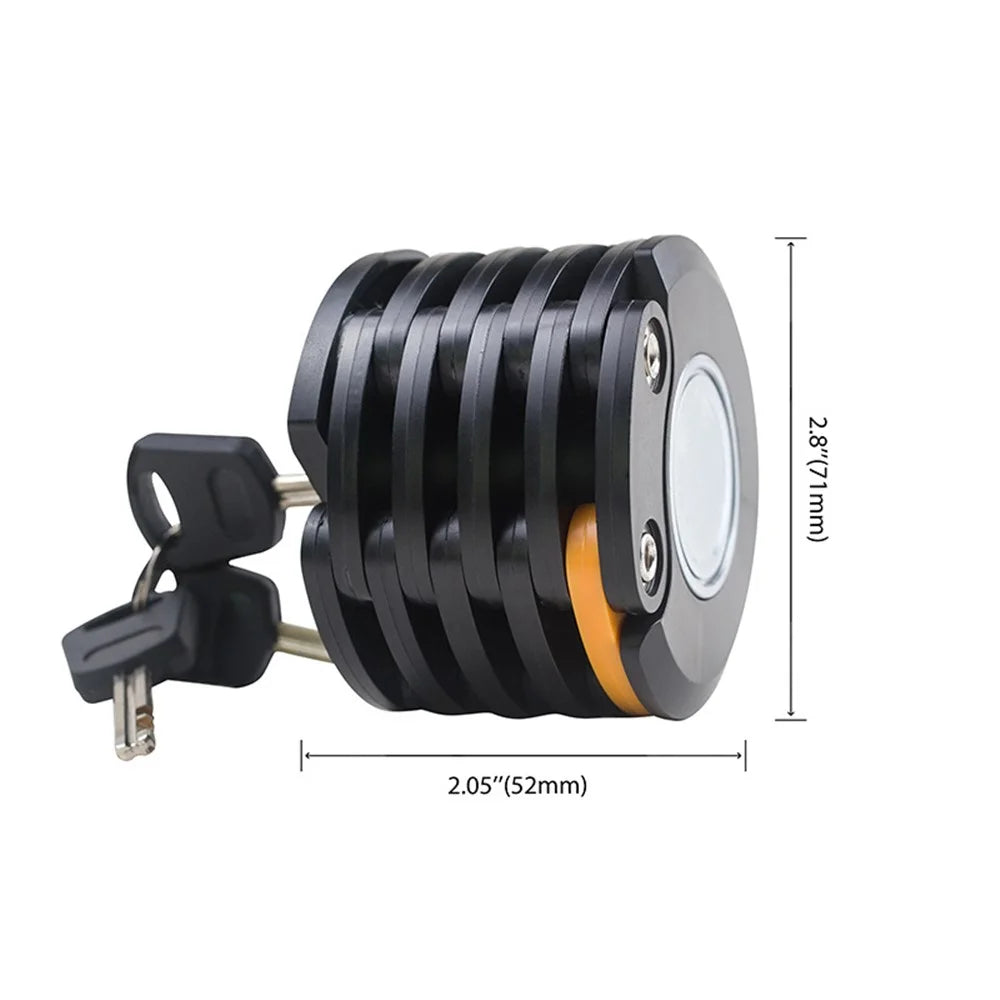 BCL2 Foldable Bike Lock Electric Bicycle Lock Anti-theft Mini Tower Lock - Black - 6
