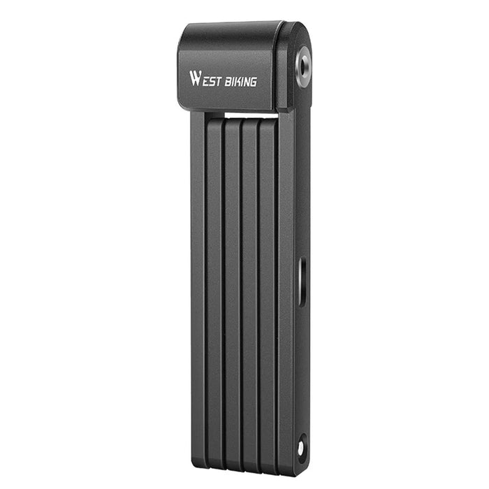WEST BIKING 80cm Portable 6-section Folding Anti-theft Lock for Bike / Motorcycle - Black - 1